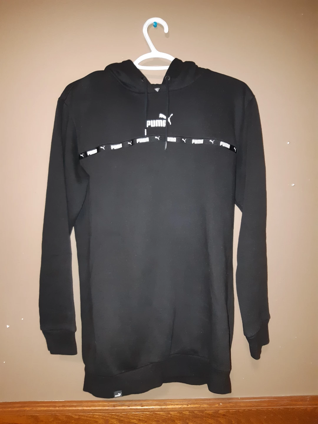 Puma Black Hoodie with Logo Band