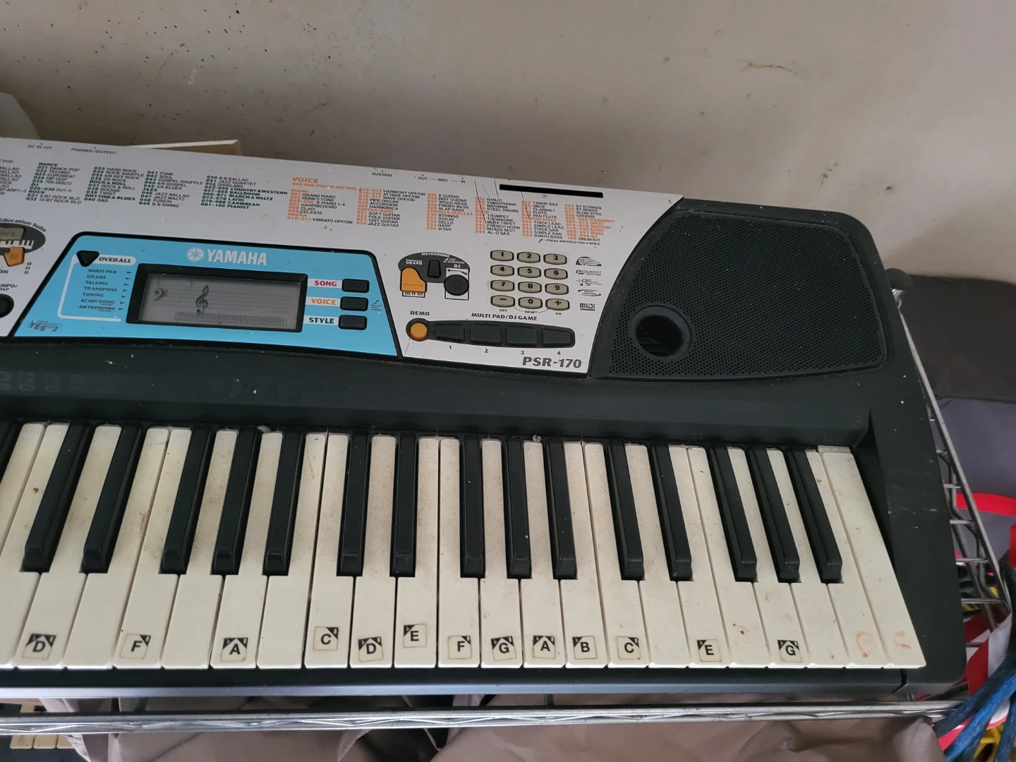 Yamaha PSR-170 Electronic Keyboard - photo 3
