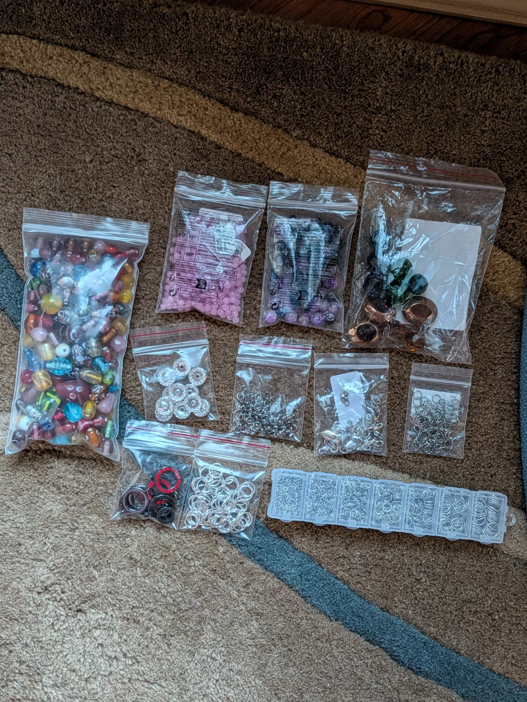 Lot of Beads and Jewellery Making Supplies