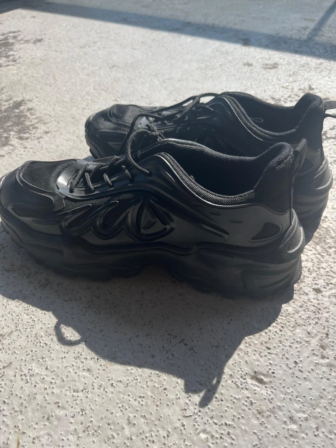 Black Chunky Sneakers