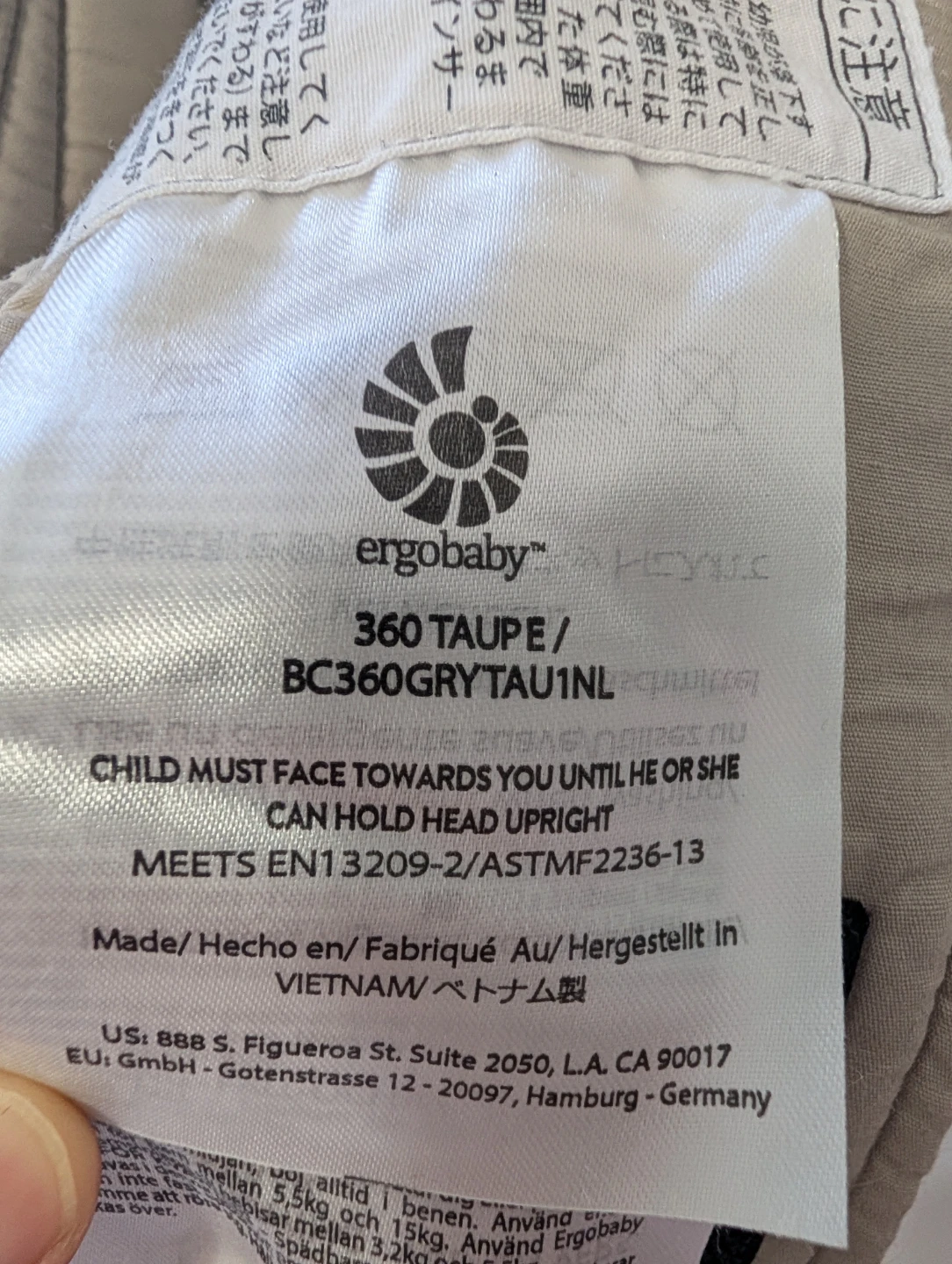 Ergobaby 360 Baby Carrier - Taupe - photo 3