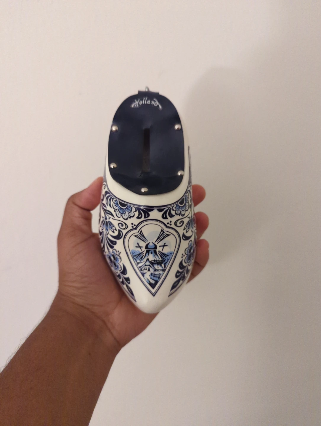 Holland Wooden Shoe Coin Bank - photo 2