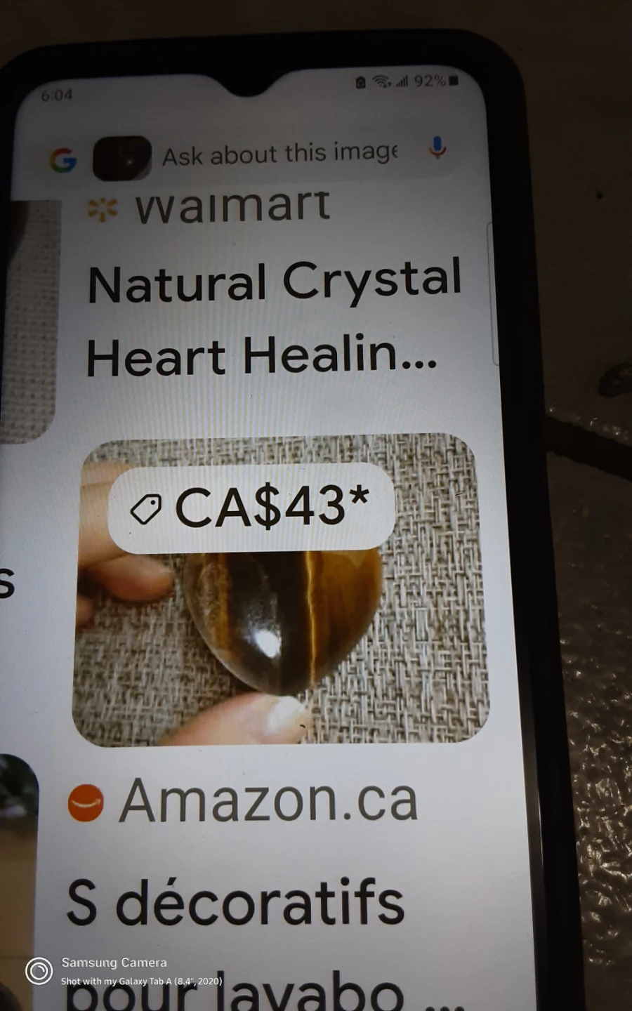 Tiger's Eye Heart Crystal - photo 2
