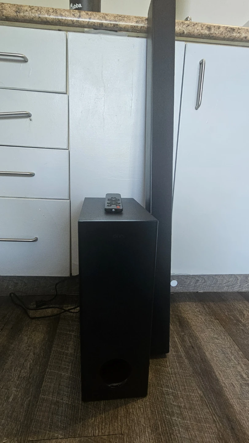 onn. Soundbar with Subwoofer and Remote