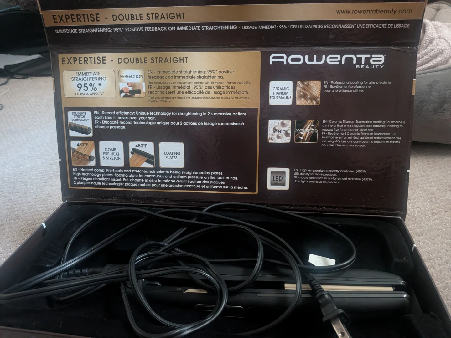 Rowenta Beauty Expertise Double Straight Hair Straightener