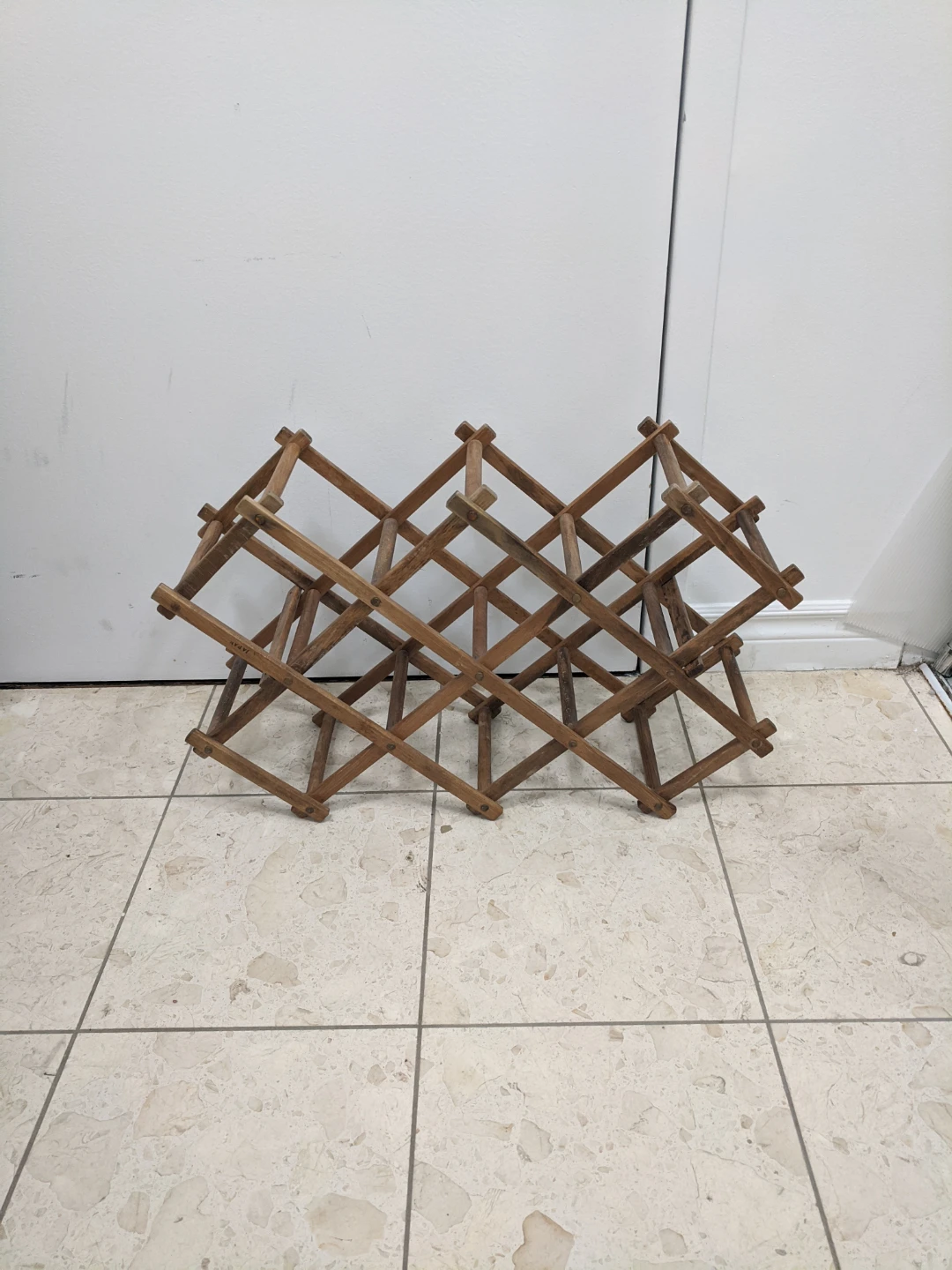 Wooden Folding Wine Rack