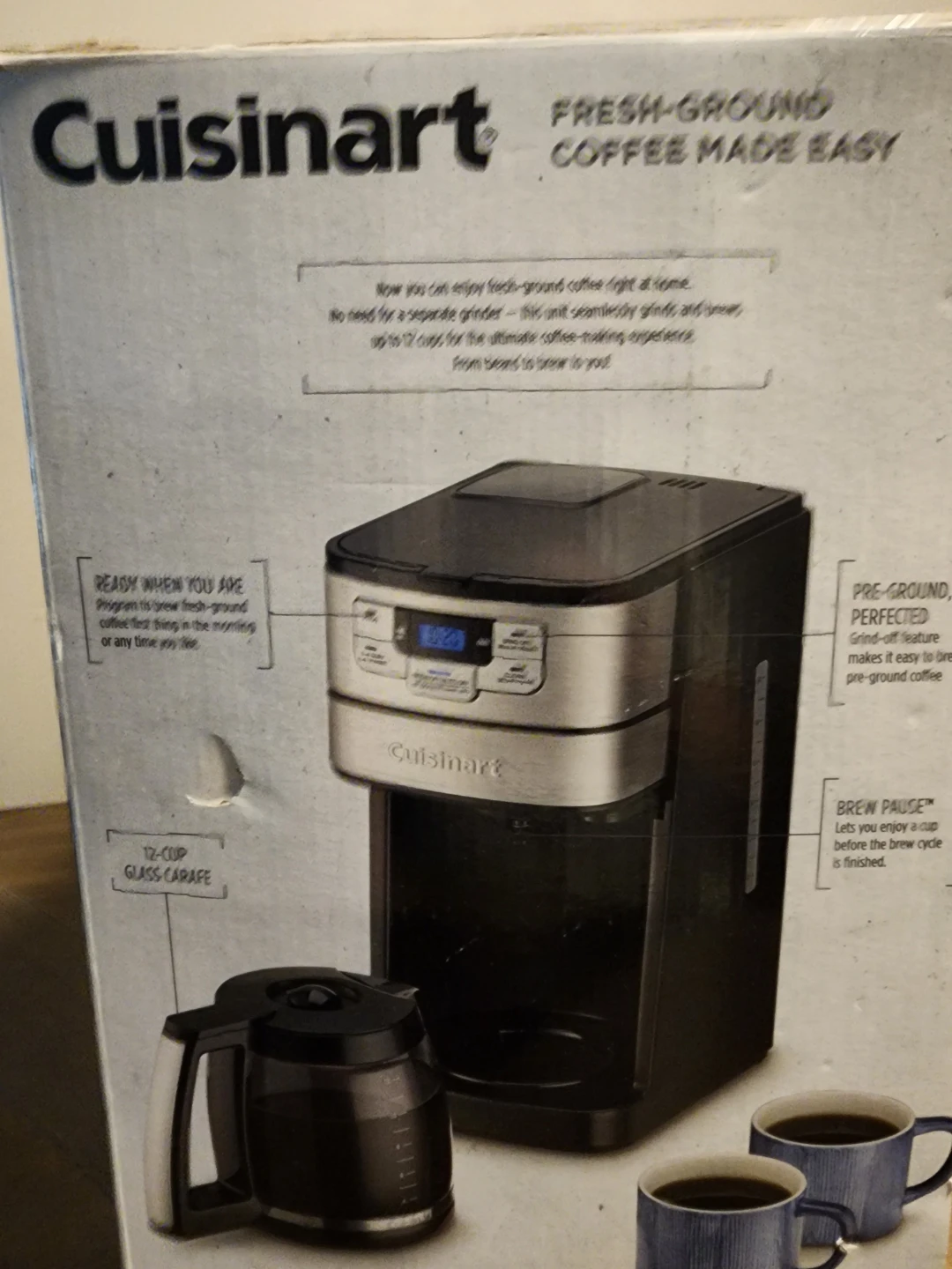 Cuisinart Automatic Grind & Brew 12-Cup Coffeemaker