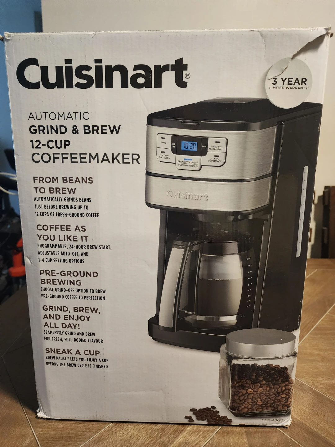 Cuisinart Automatic Grind & Brew 12-Cup Coffeemaker - photo 2