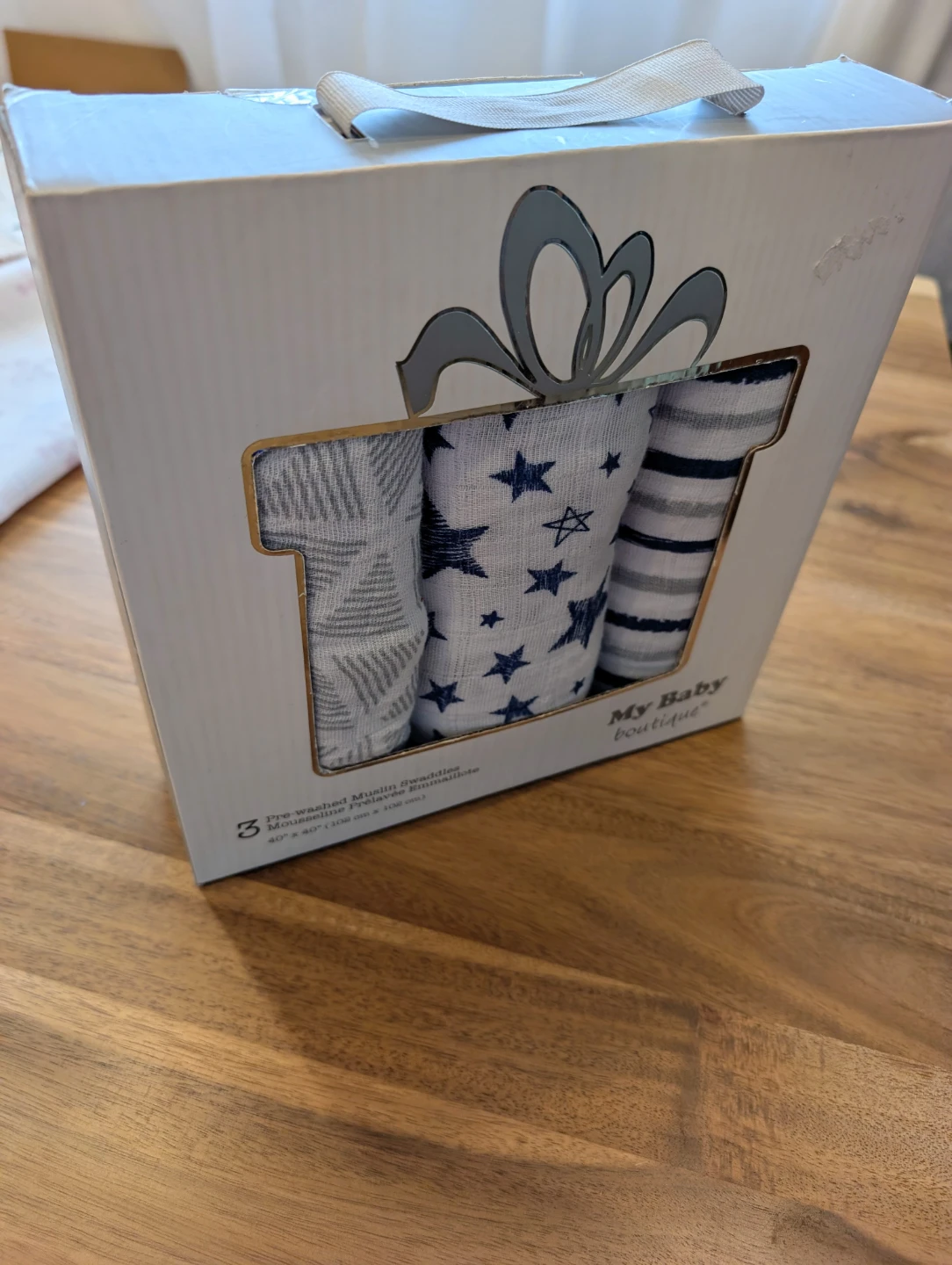 My Baby Boutique 3-Pack Pre-Washed Muslin Swaddles - photo 3