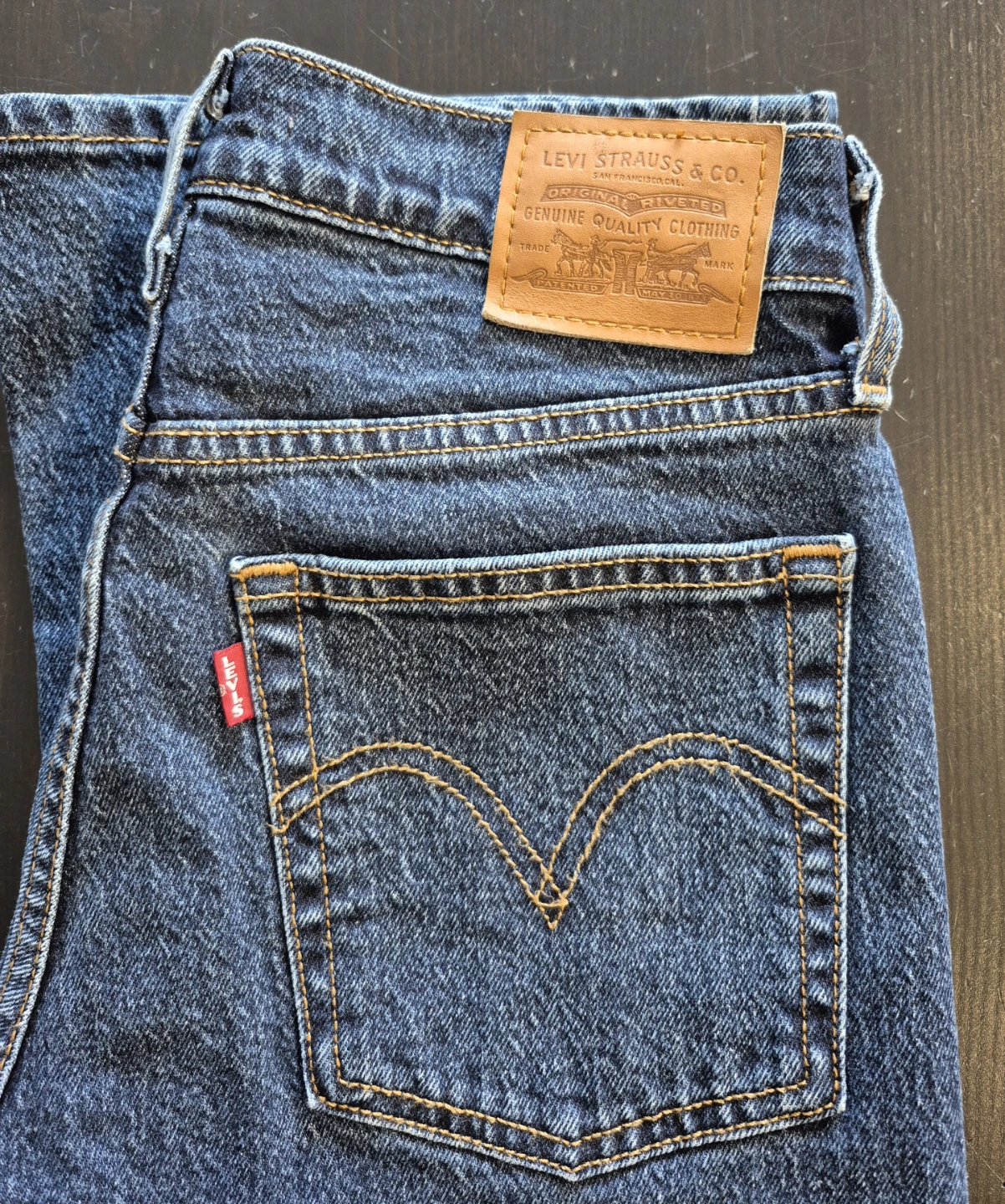 Levi's Wedge Boots Cut Dark Wash - photo 3