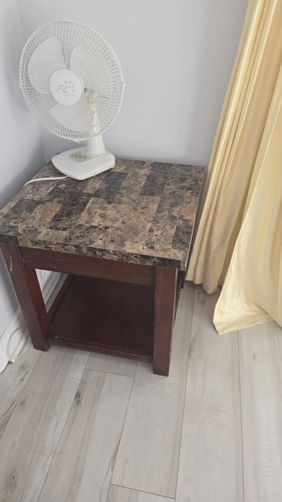 Marble top end table, 3 seats sofa and love seat - photo 5