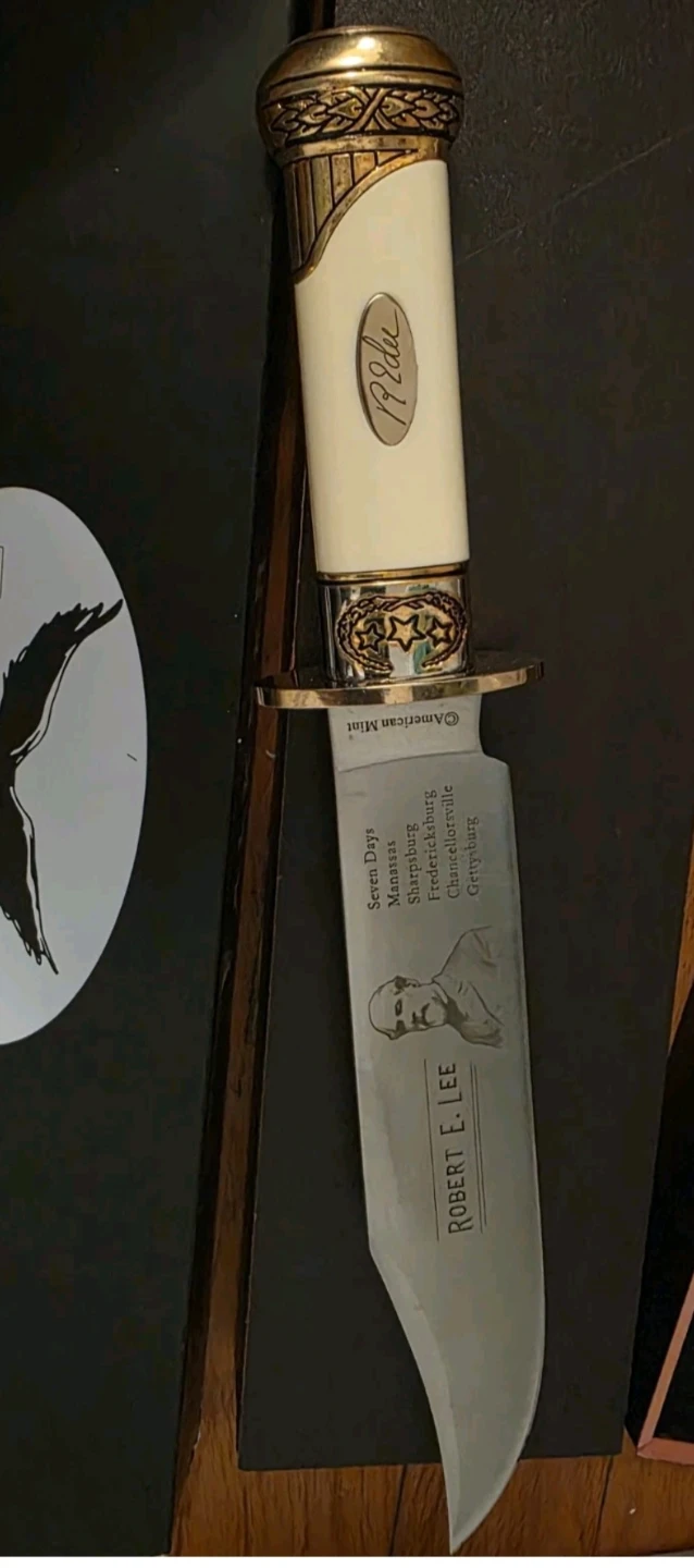 Falkner "Generals of the Confederacy" Robert E. Lee Bowie Knife - photo 4