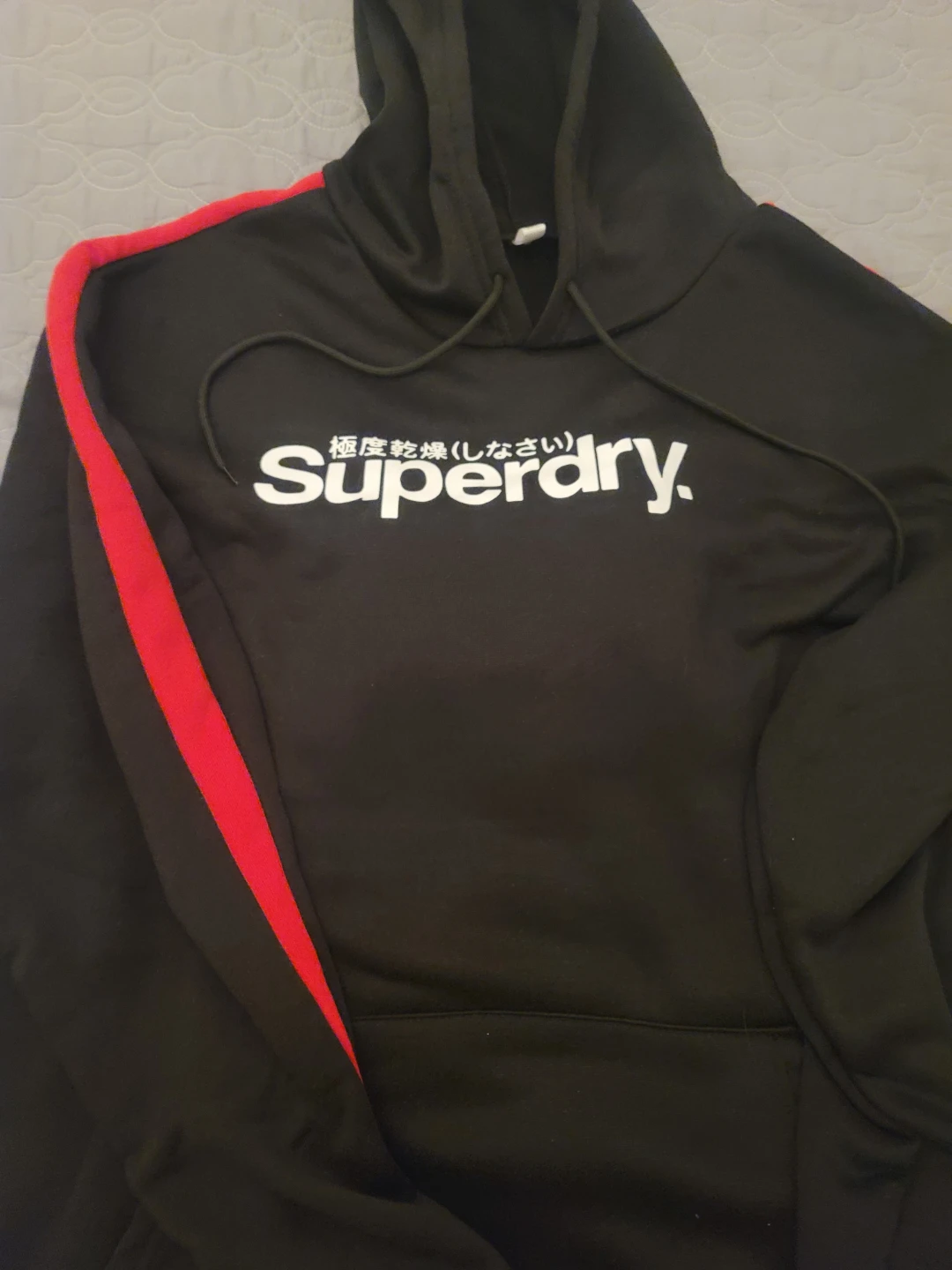 Black & Red Hoodie and Joggers Set - photo 3