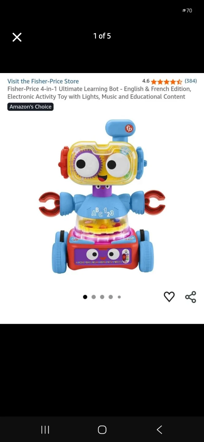 Fisher-Price 4-in-1 Ultimate Learning Bot -