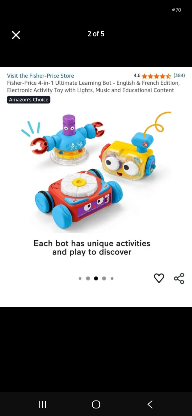 Fisher-Price 4-in-1 Ultimate Learning Bot - - photo 3