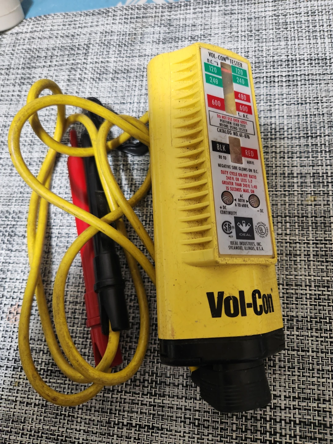 Vol-Con Tester Voltage Continuity Tester 600VAC 600VDC