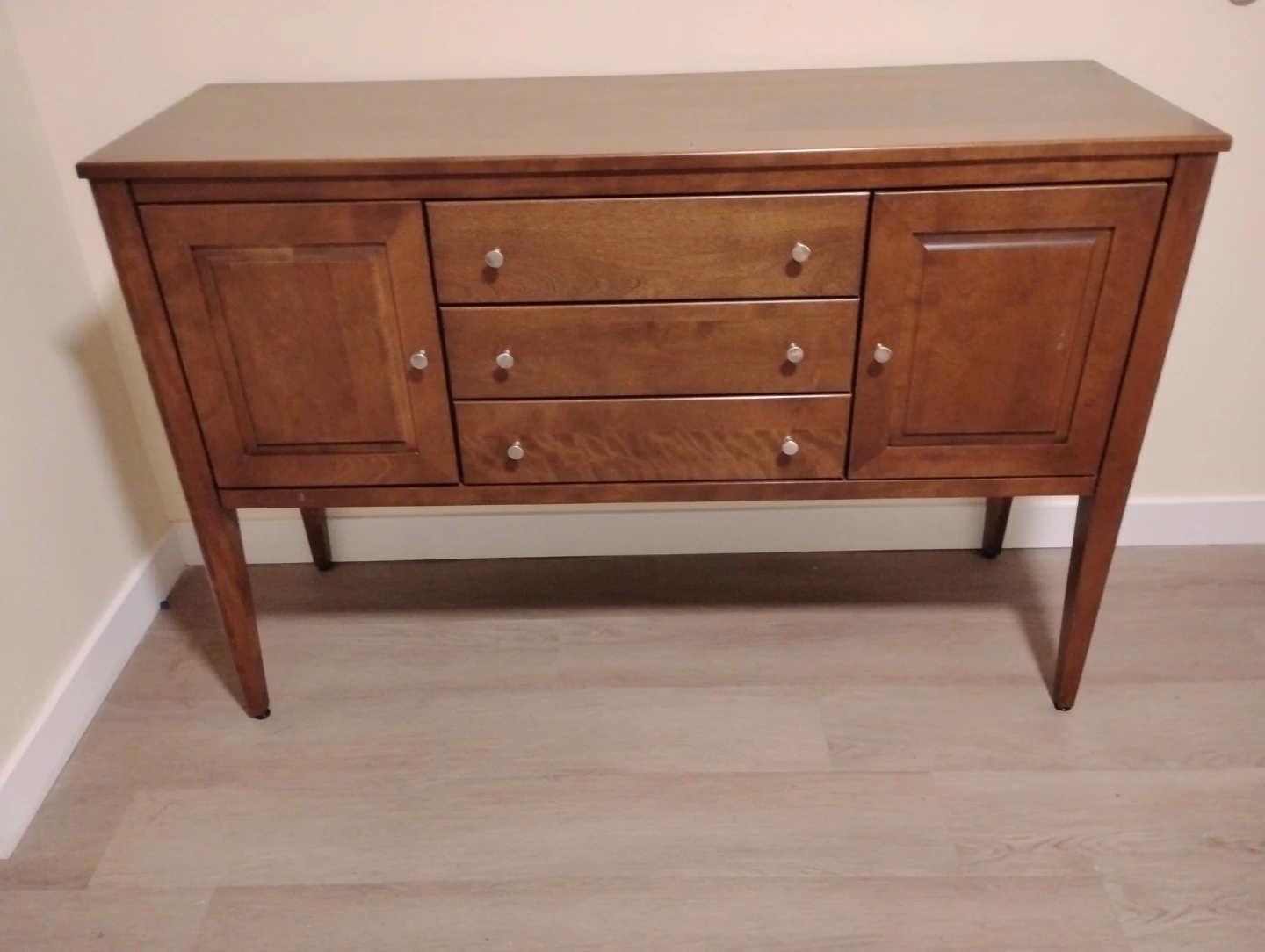 Wooden Sideboard with Drawers and Cabinets