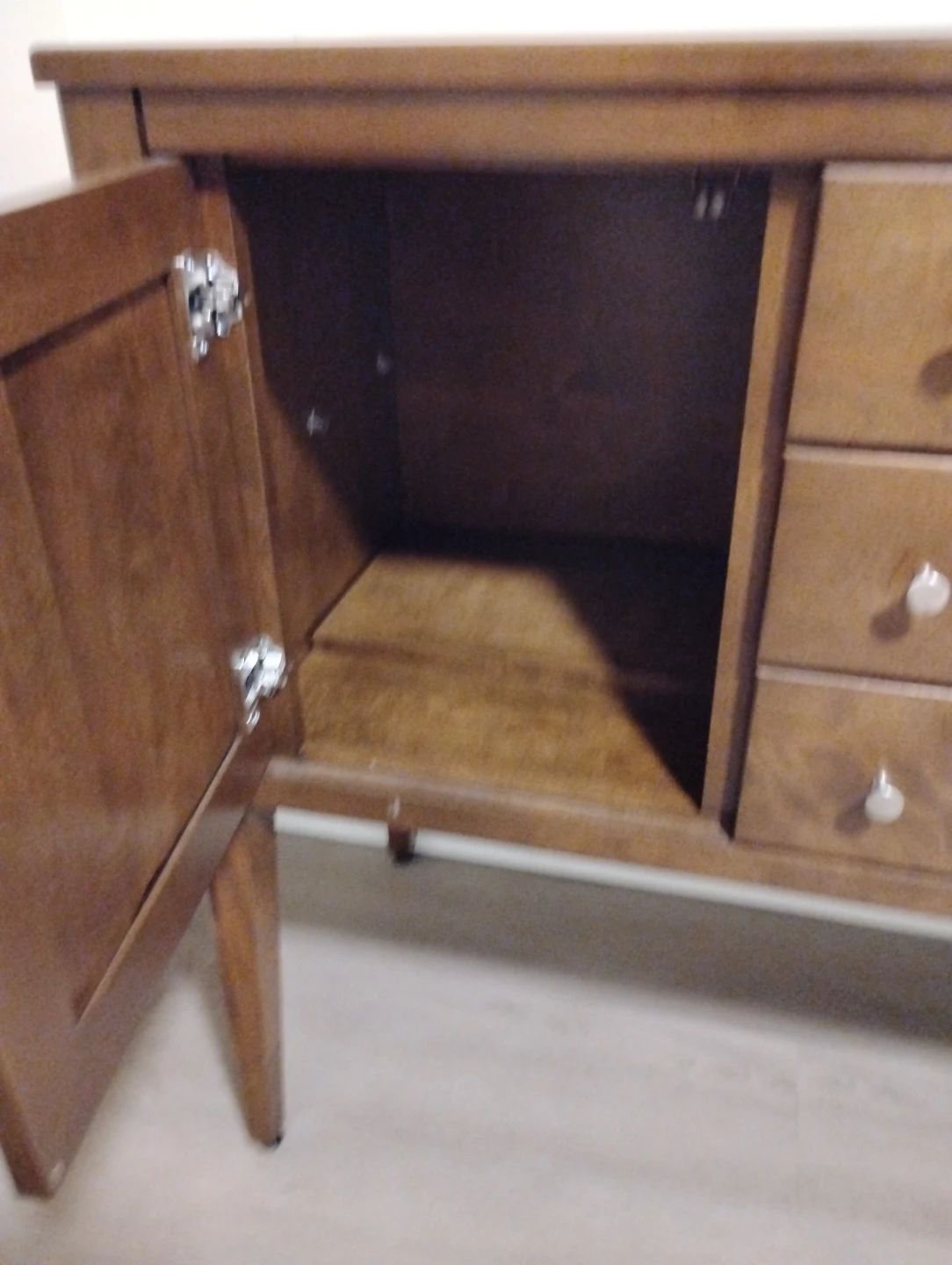Wooden Sideboard with Drawers and Cabinets - photo 3