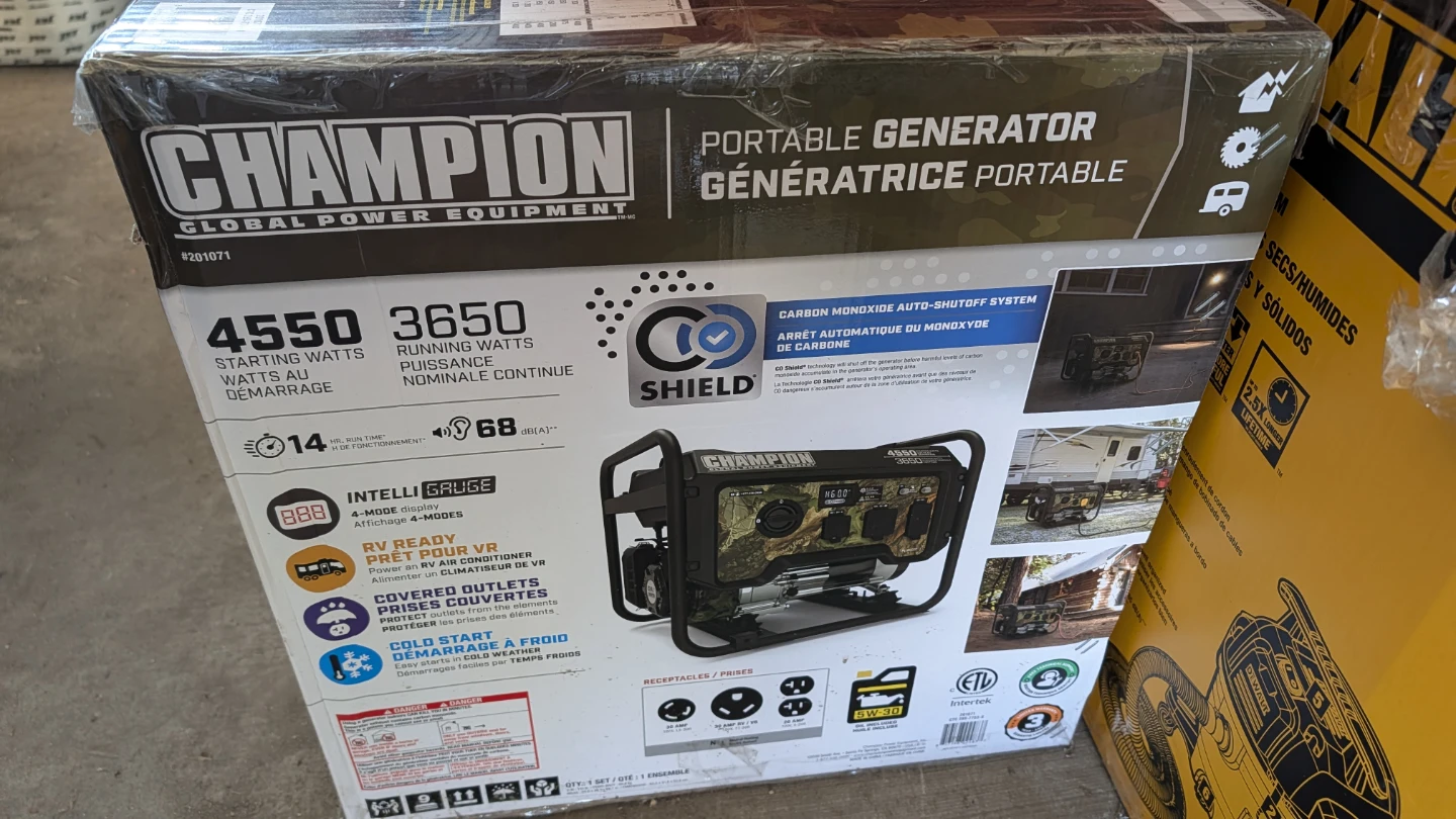 Champion 3650 Running Watts Portable Generator - photo 2