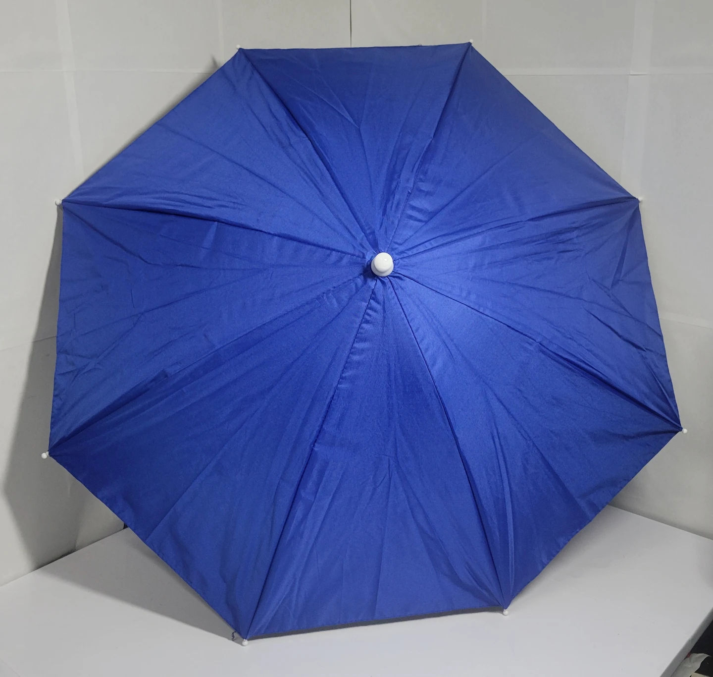 NEW Blue Hands-Free Head Umbrella