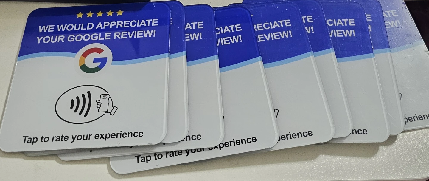 Google Review NFC Tap Cards