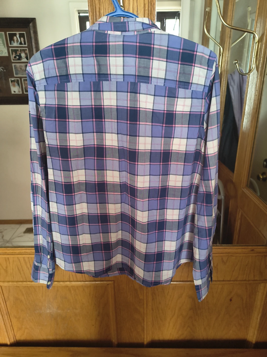 Joe Fresh Plaid Ruffle Button-Up Shirt - photo 4