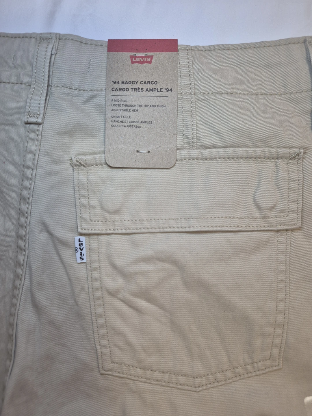 Levi's '94 Baggy Cargo Pants - Khaki - Size 28 - photo 3