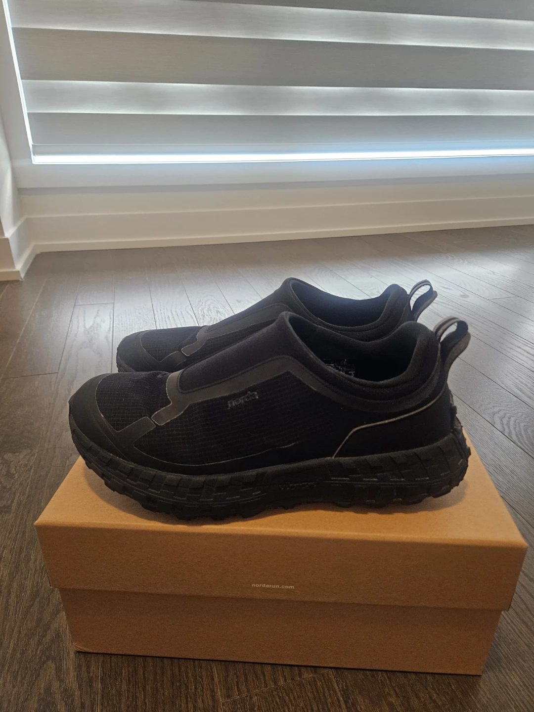 Norda Black Slip-On Running Shoes - photo 5