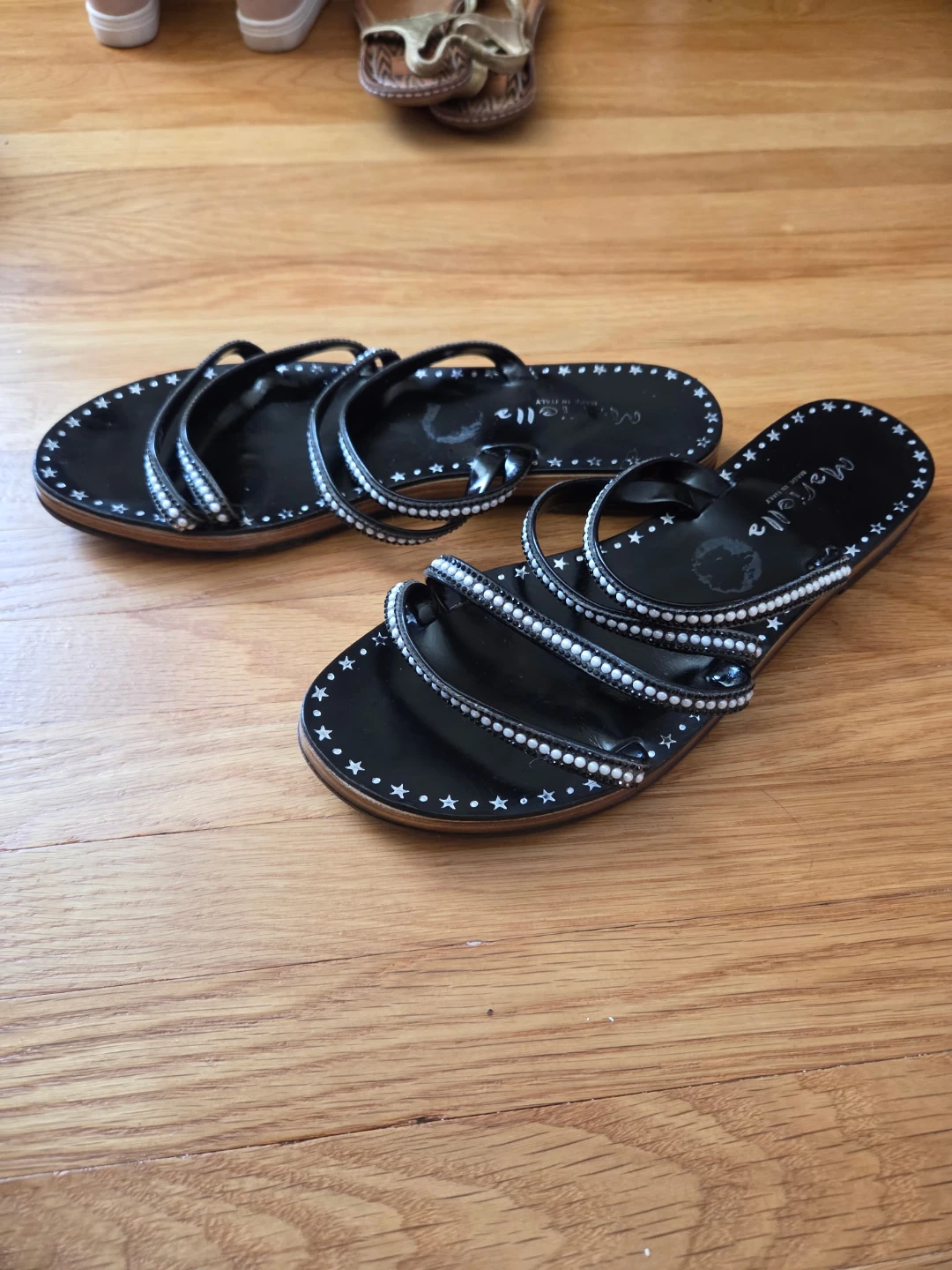 Merrell Black Embellished Sandals