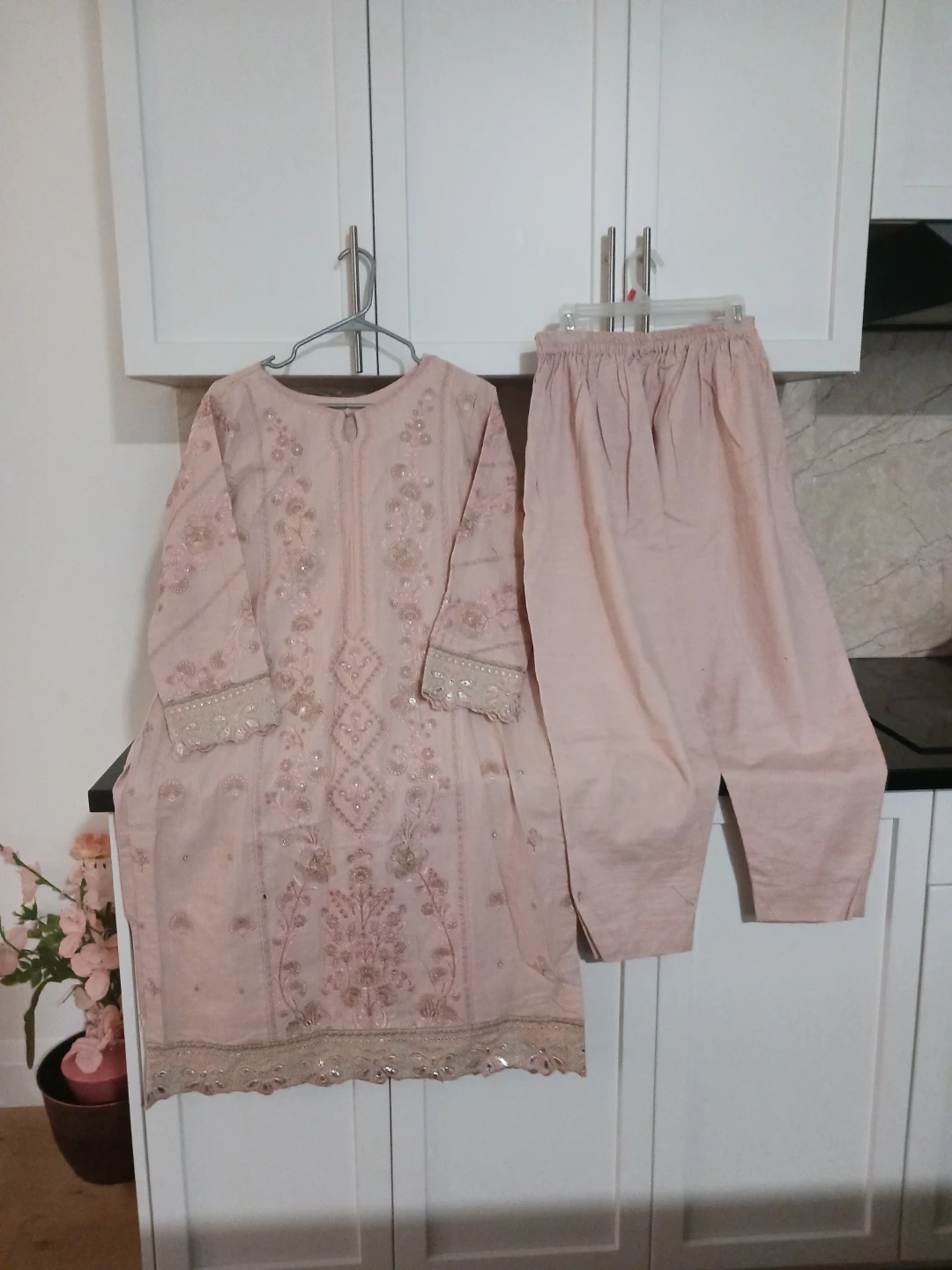 2piece suit embroidery ready to wear beautiful - photo 4