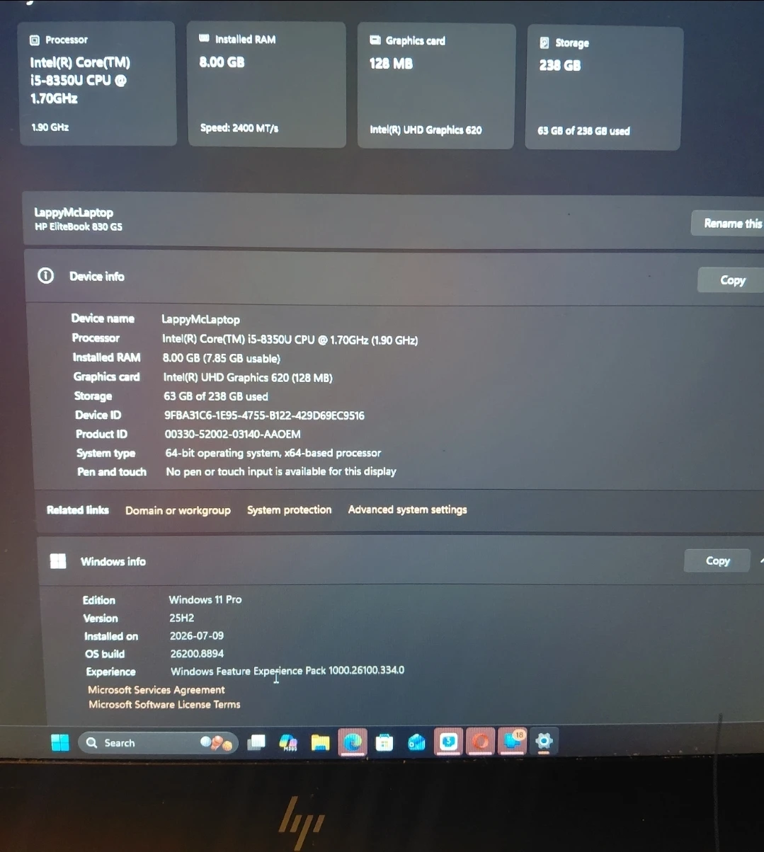 HP EliteBook 830 G5 Laptop