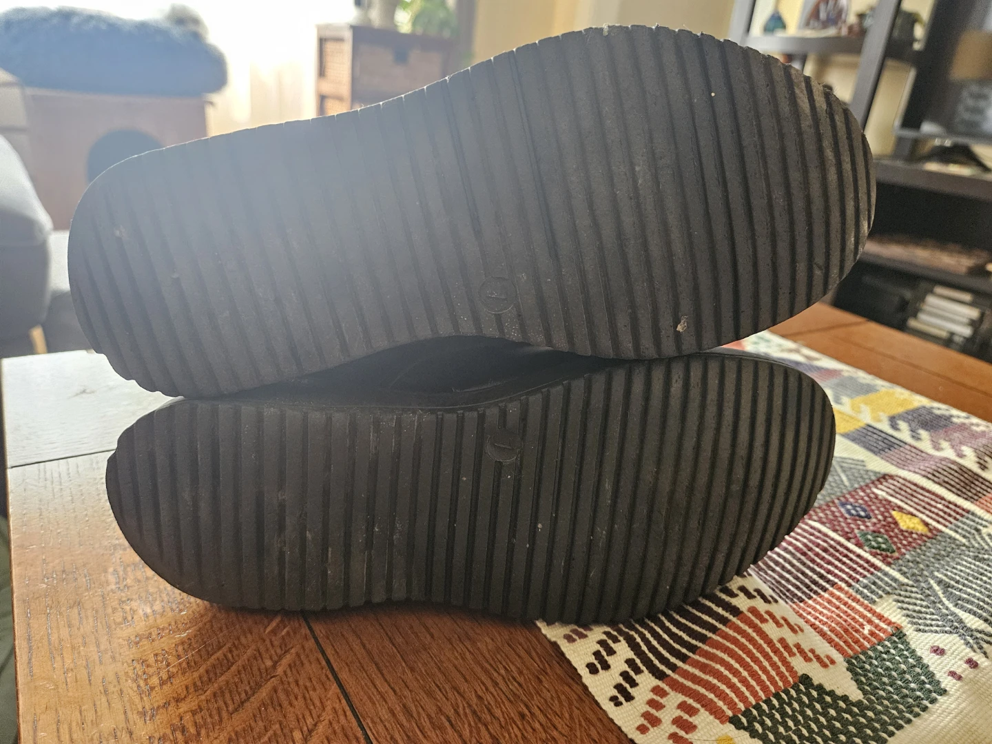 Black Platform Combat Boots - photo 4