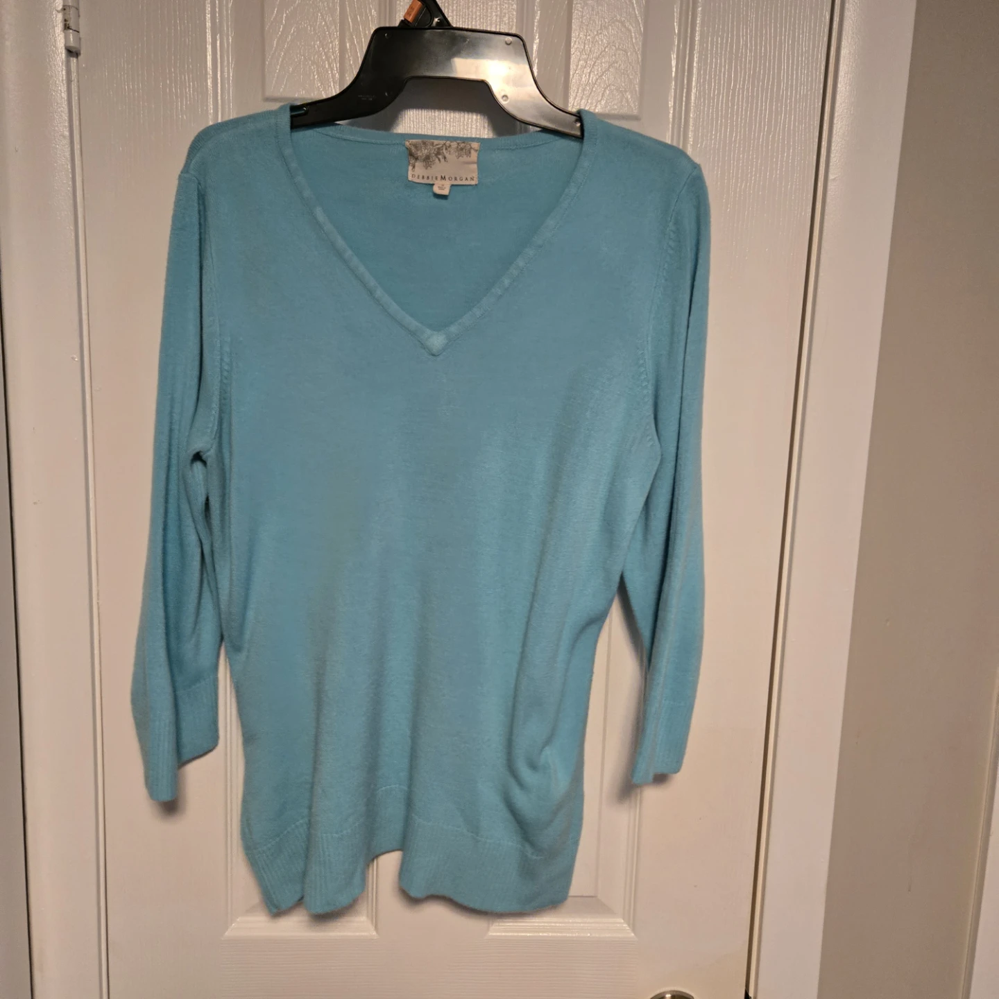 Debbie Morgan V-Neck Sweater - Size S