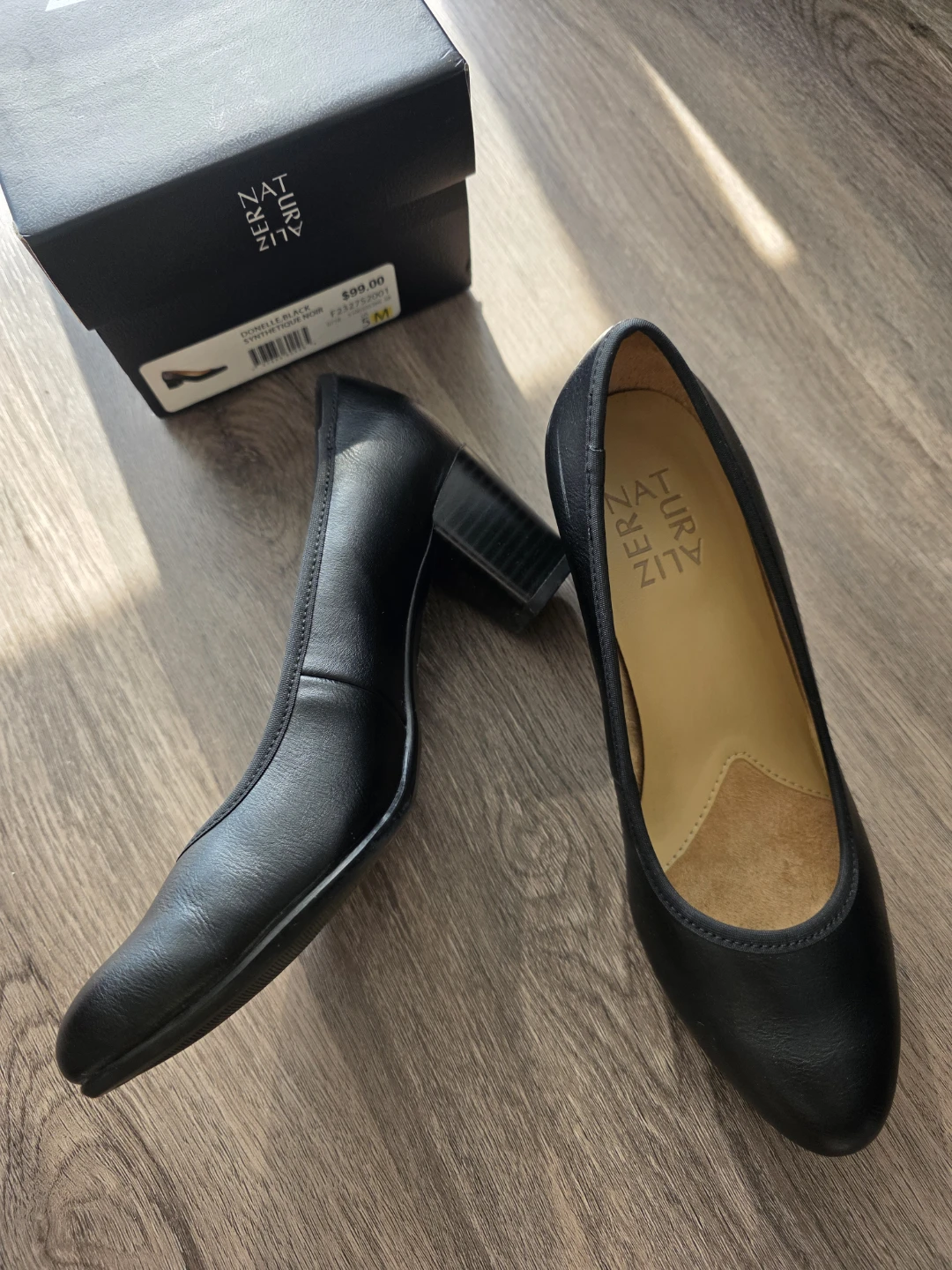 Naturalizer Naomi  Black Leather Heels 5M - photo 3