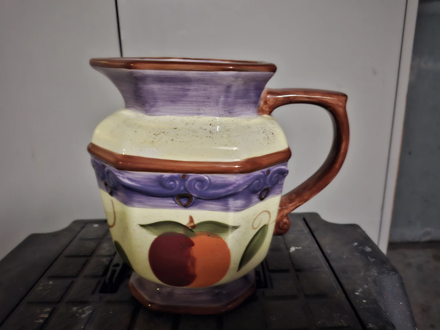 Ceramic Pitcher with Fruit Design - photo 2