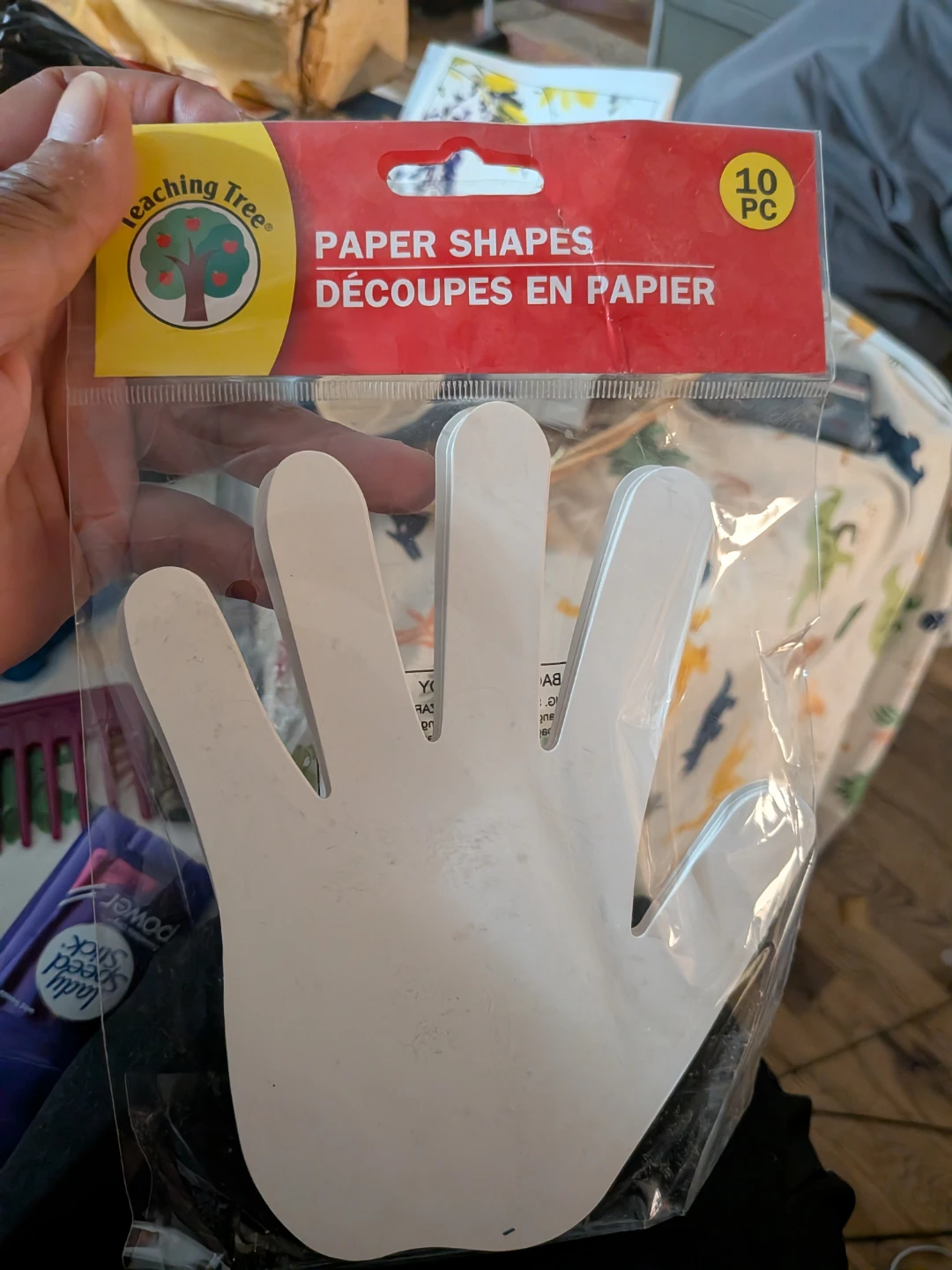 Teaching Tree Paper Hand Shapes - 10 Pcs