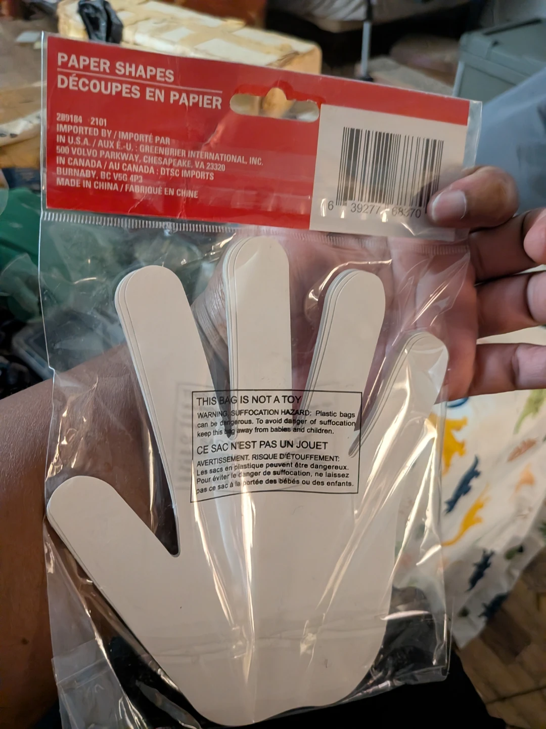 Teaching Tree Paper Hand Shapes - 10 Pcs - photo 2
