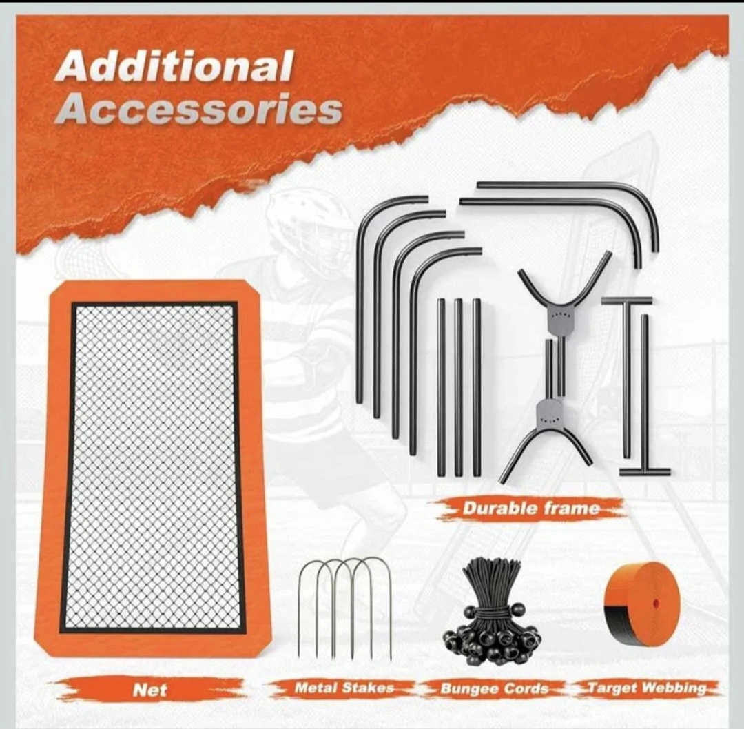 4x7 FT Lacrosse Rebounder Skill Training Net - photo 3