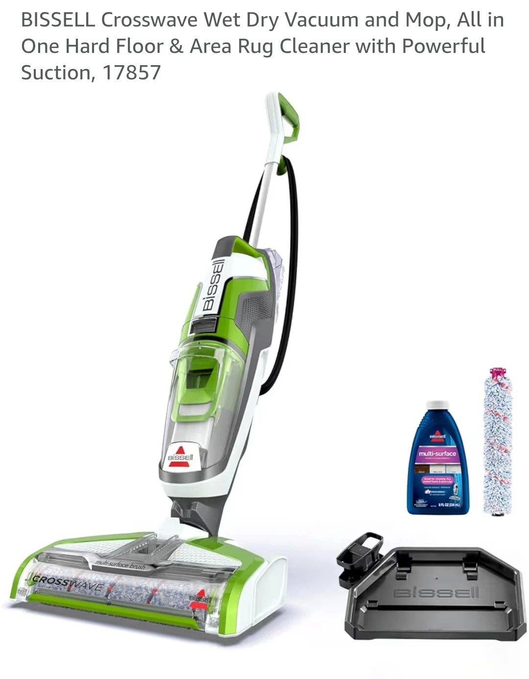 BISSELL Crosswave Wet Dry Vacuum and Mop Cleaner 17857 - photo 5
