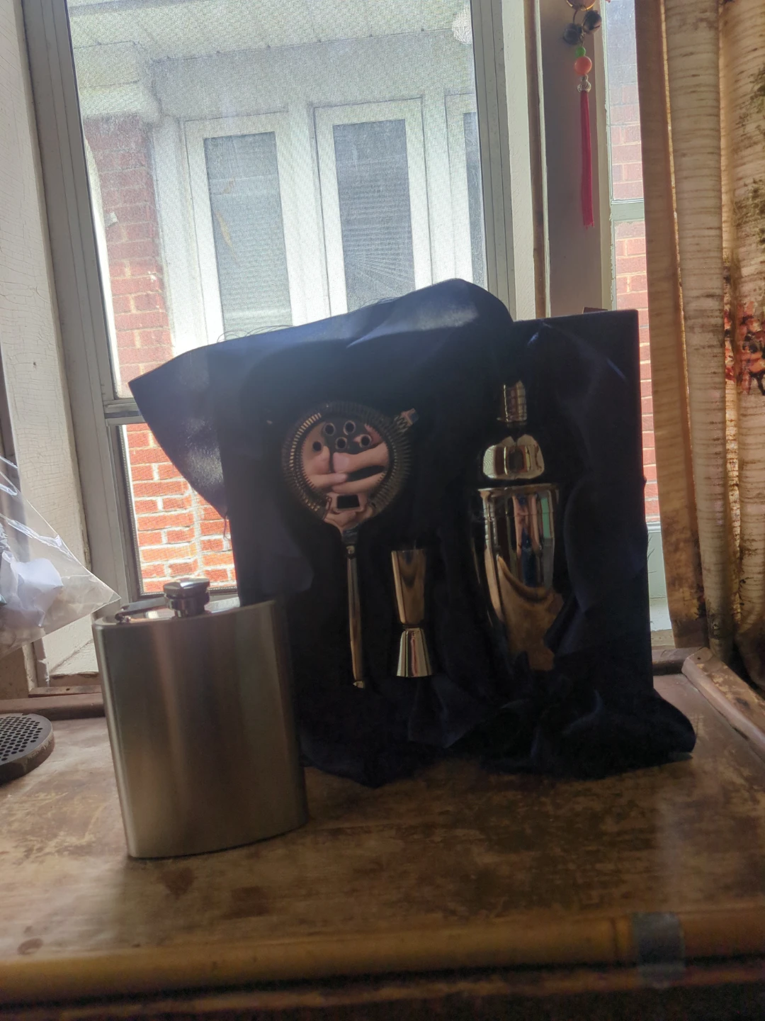 Cocktail Shaker Set with Flask