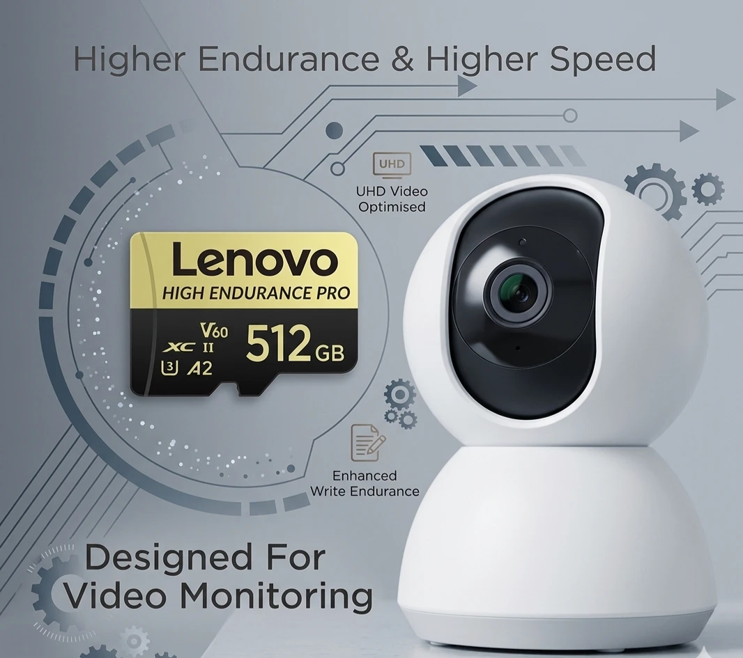 Lenovo 512GB High Endurance Pro MicroSD Card with Adapter - photo 3