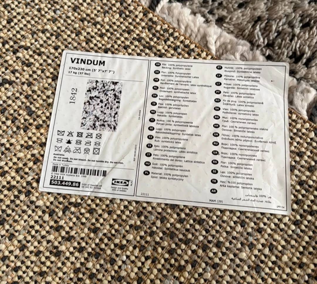 5'7 x 7'7 IKEA VINDUM High-Pile Rug - photo 3