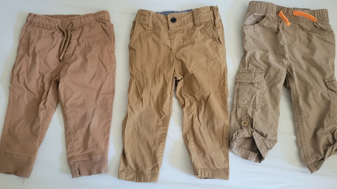 18 M Kids' Chino and Cargo Pants (3-Pack)