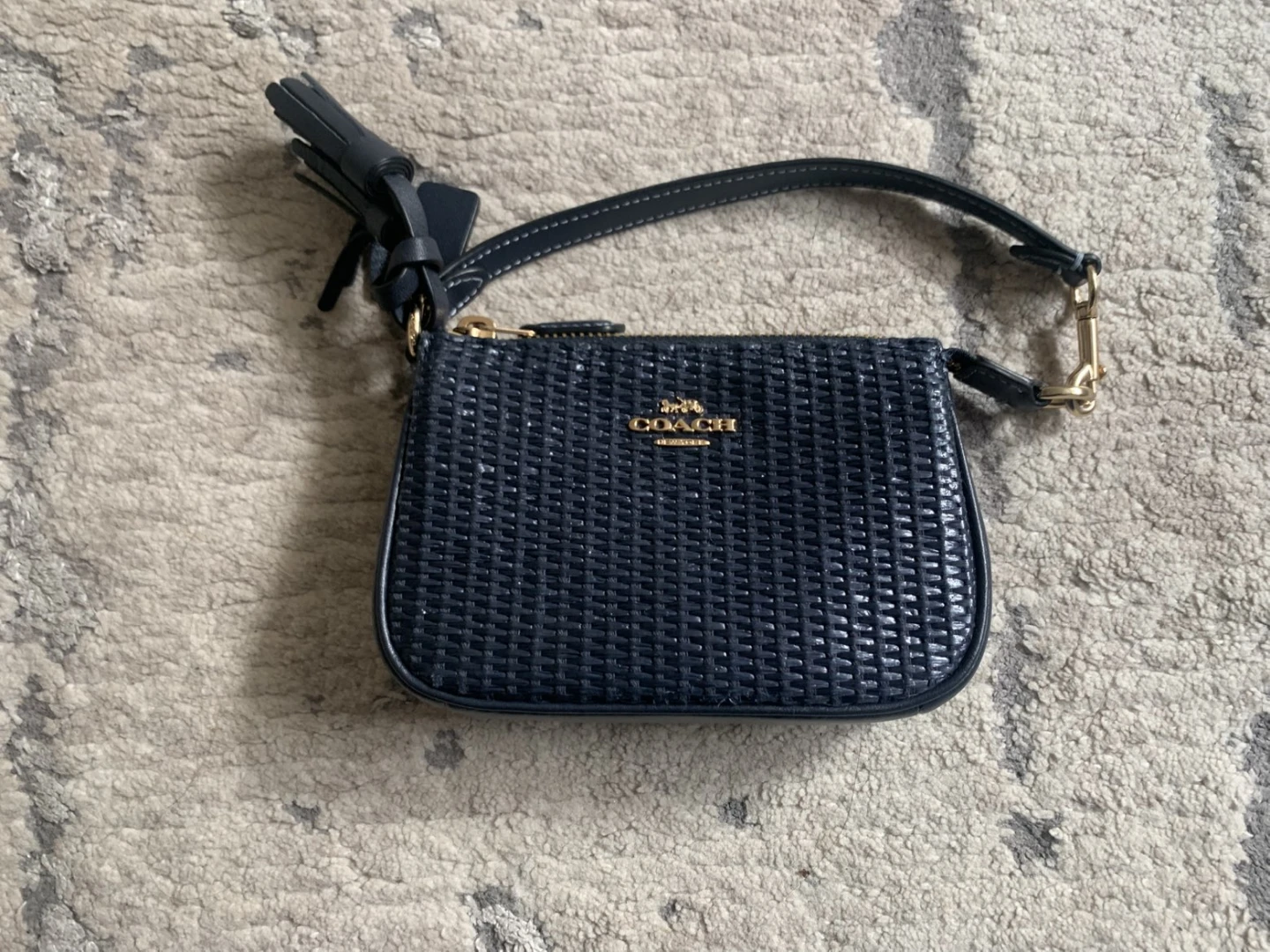 Coach Nolita 15 Wristlet Mini Bag in Navy