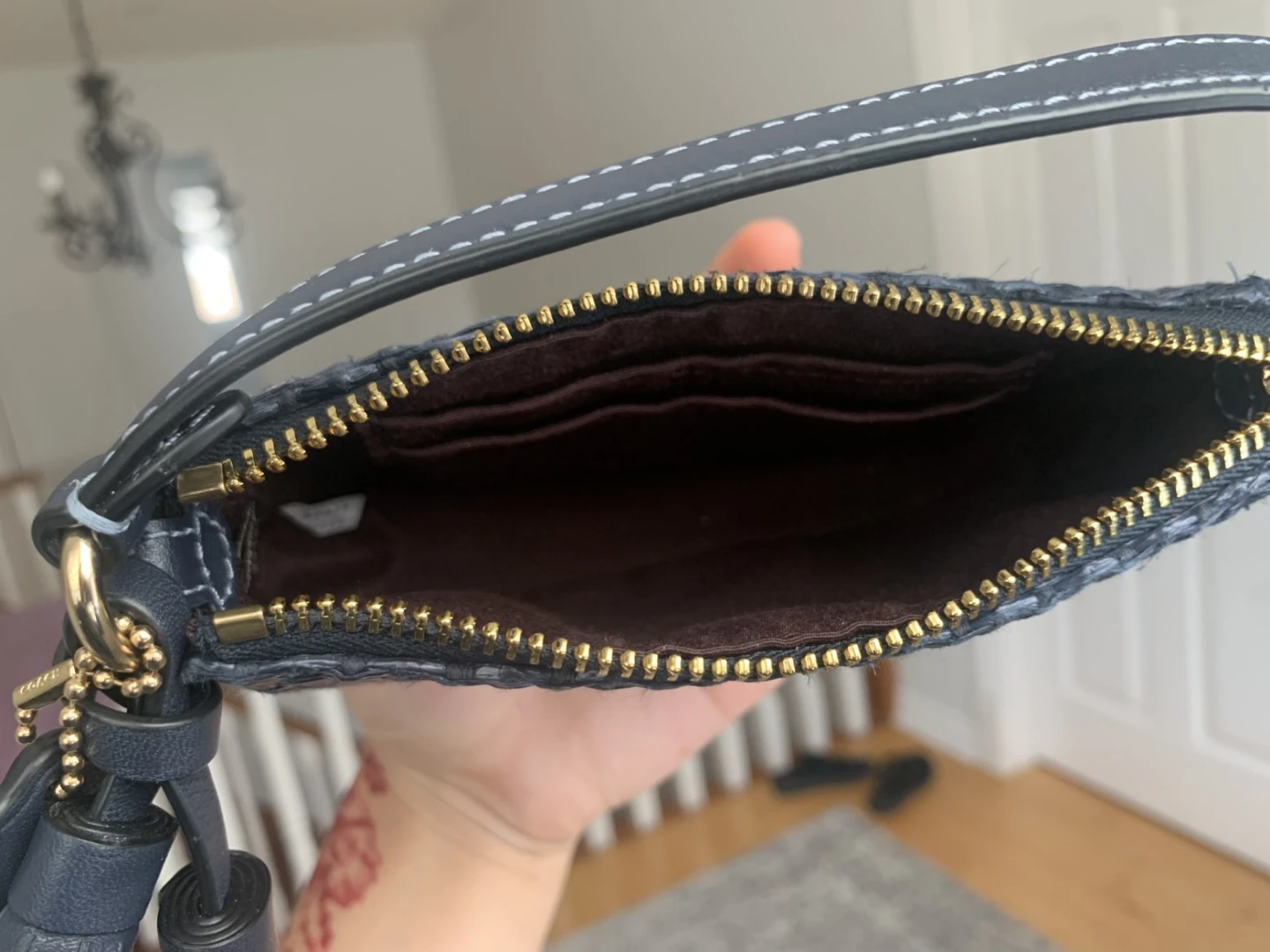 Coach Nolita 15 Wristlet Mini Bag in Navy - photo 5