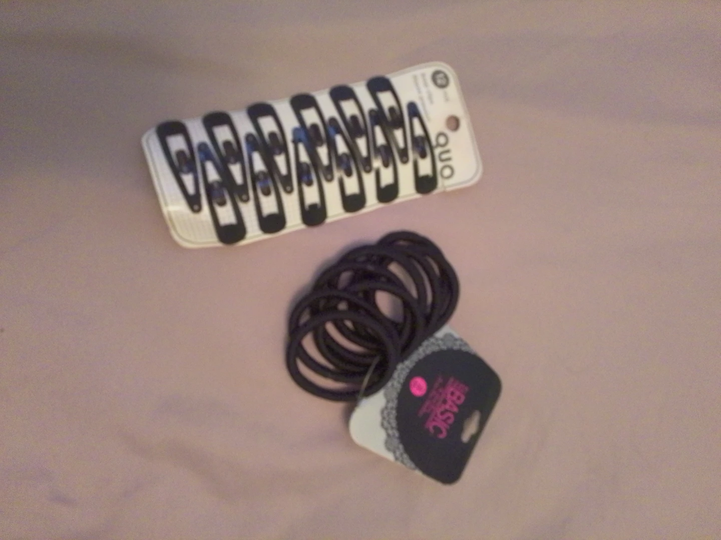 Hair clip and hair tie bundle still in package never used
