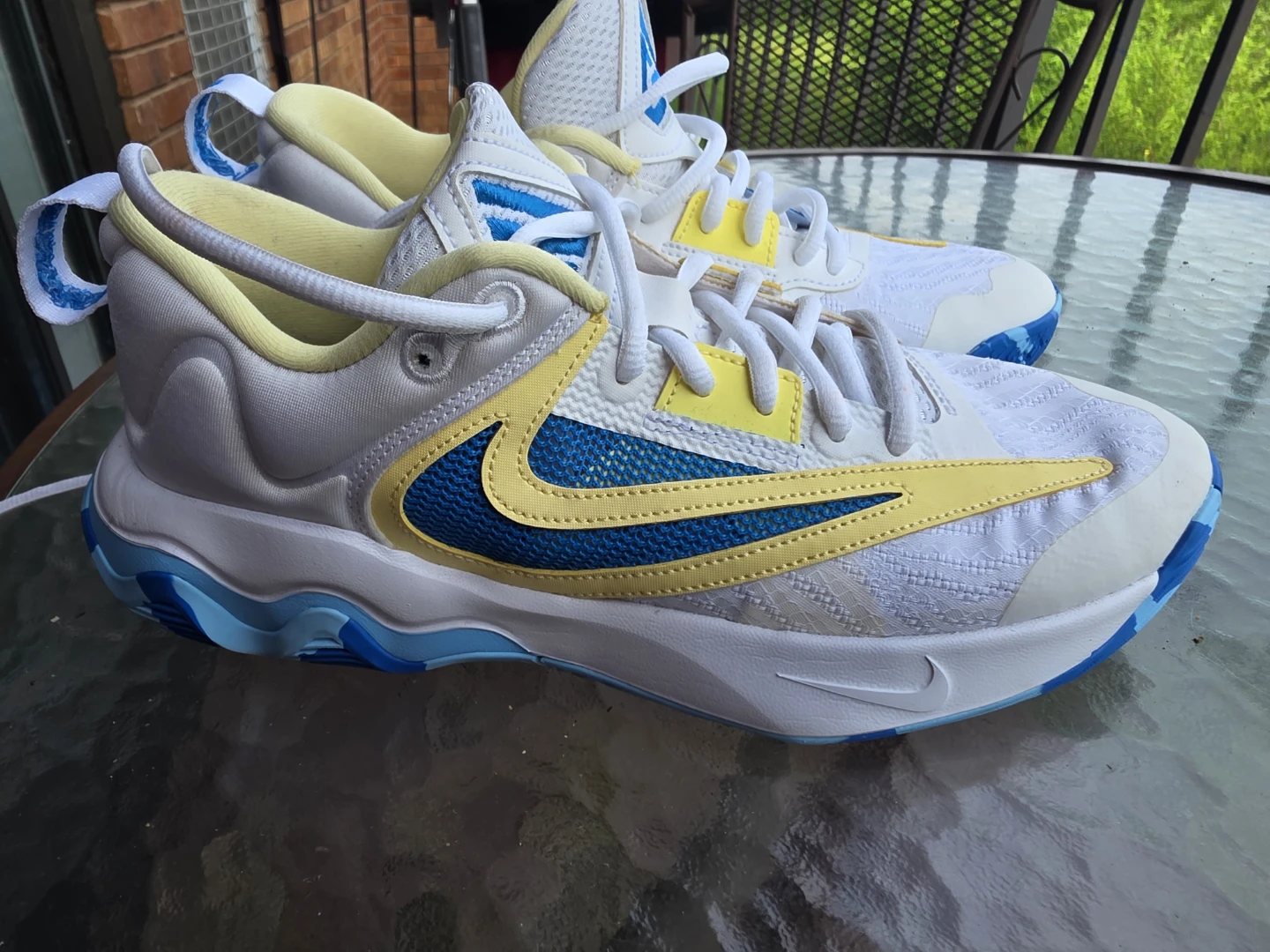 Nike Giannis Immortality 2 Shoes White/Blue/Yellow - photo 2