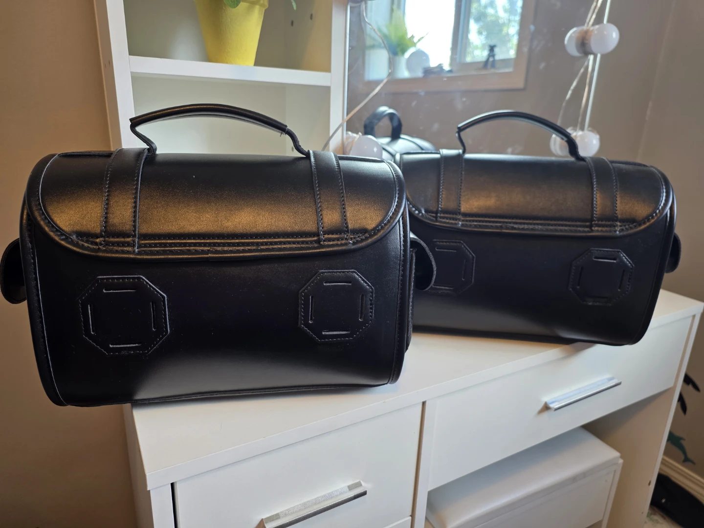 ​Black Motorcycle Saddlebags - Pair - photo 2