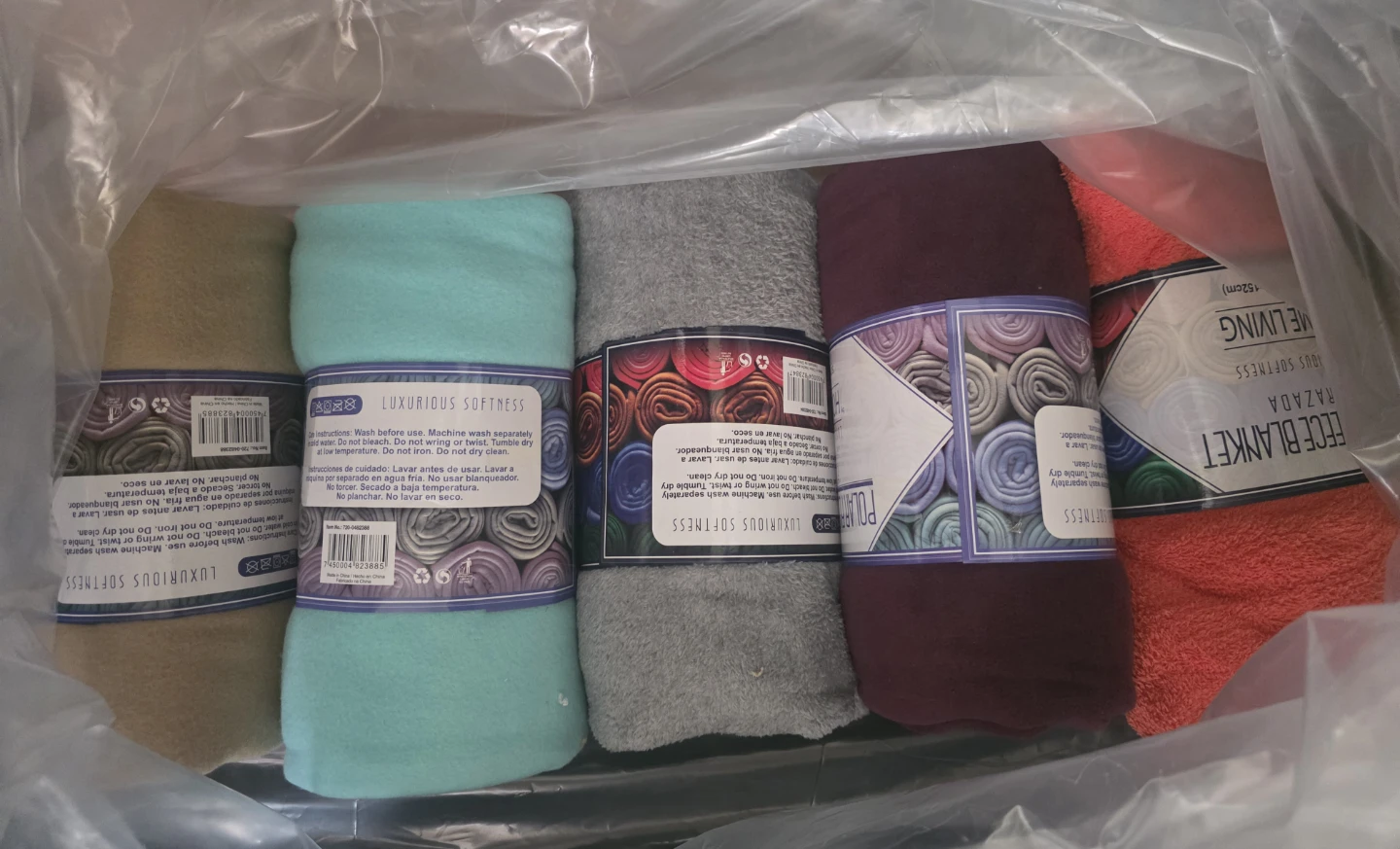 Brand new Home Living Polar Fleece Blanket - assorted color