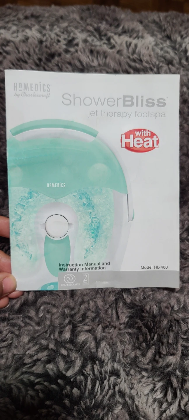 HoMedics ShowerBliss Jet Therapy Footspa HL-400 with Heat - photo 5
